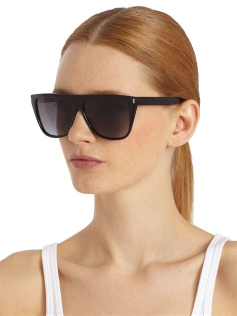 oversized ysl sunglasses|yves Saint Laurent black sunglasses.